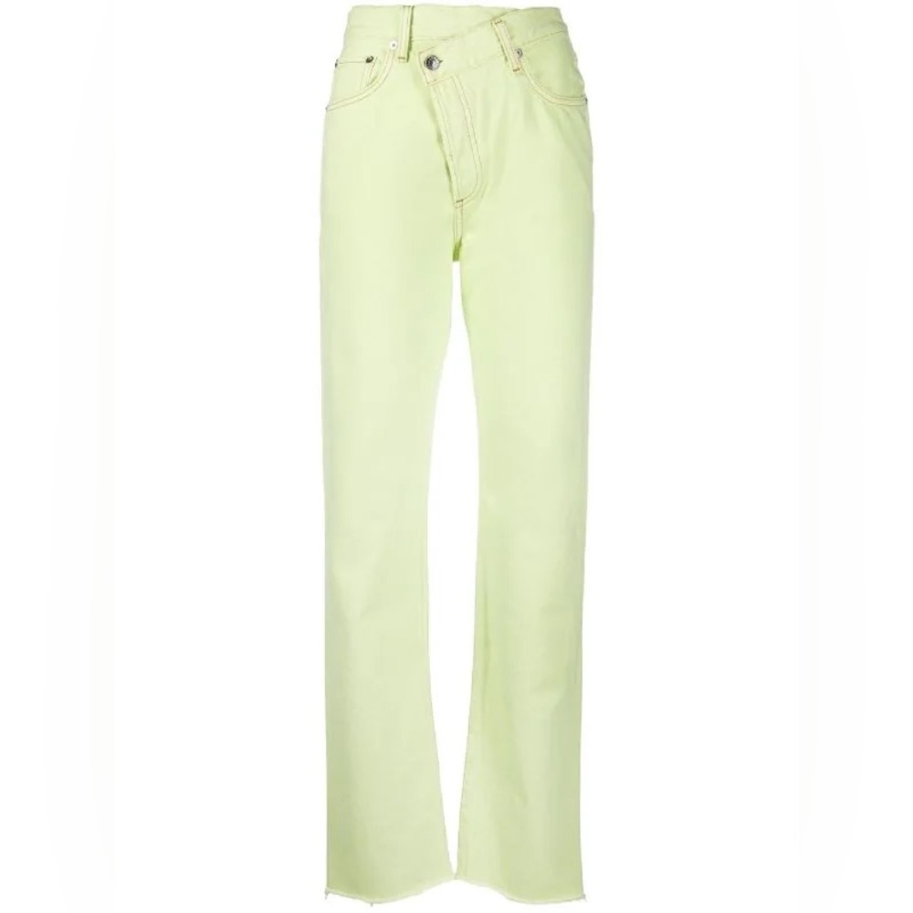 Agolde Criss-Cross Straight-Leg Jeans parakeet size 26